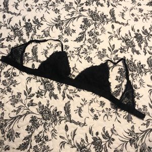 Aerie Embroidered Triangle Bralette